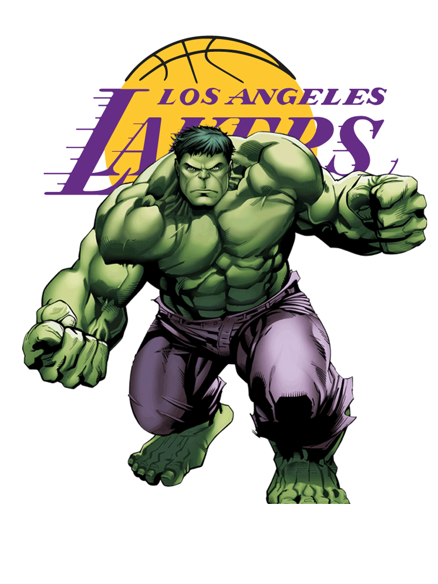 Los Angeles Lakers Hulk Logo vinyl decal